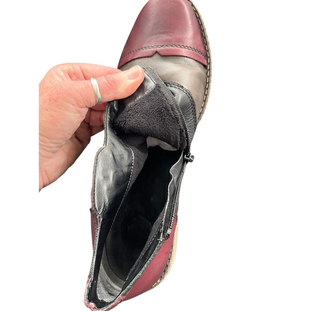 Remonte Genuine Leather Patchwork Multicolor Ankl… - image 6